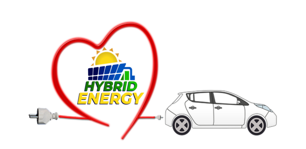 Enchufar su carro o vehículo eléctrico al cargador EV de su hogar con energía solar con su propio sistema fotovoltaico.