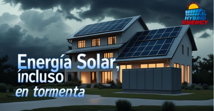 Energia Solar incluso en tormentas
